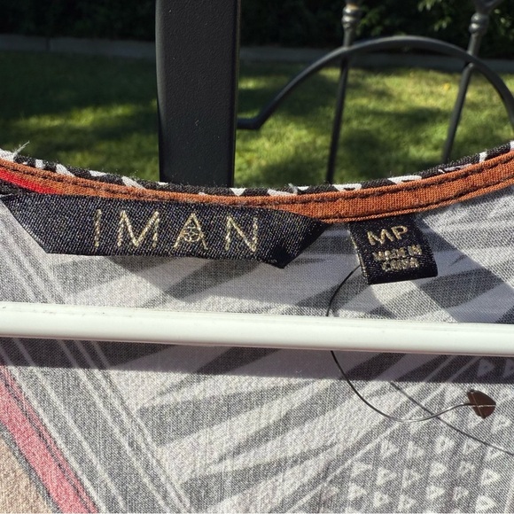 IMAN Geometric Print duster - Picture 5 of 7